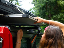 Alu-Cab Lightweight Roof Table Slide under an LT-50 rooftop tent, photo 5
