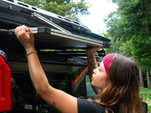 Alu-Cab Lightweight Roof Table Slide under an LT-50 rooftop tent, photo 2