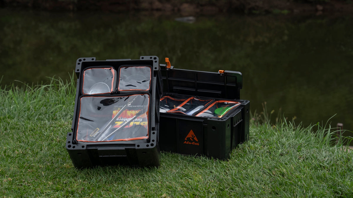 Alu-Cab Ammo Box organising pouches with clear lids
