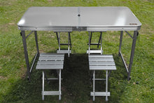 Desert Aluminium Table & 4 Chairs (Silver) — view 6