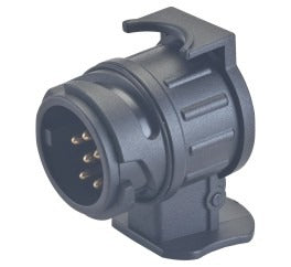 Burquip 7-pin to 13-pin trailer adaptor — 4Matt Campers, Western Cape & Cape Town