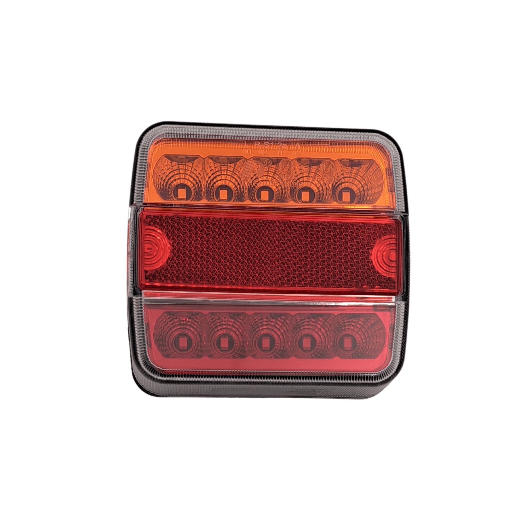 Burquip LED kombi combination light 100x100x40mm for trailers — 4Matt Campers, Western Cape & Cape Town