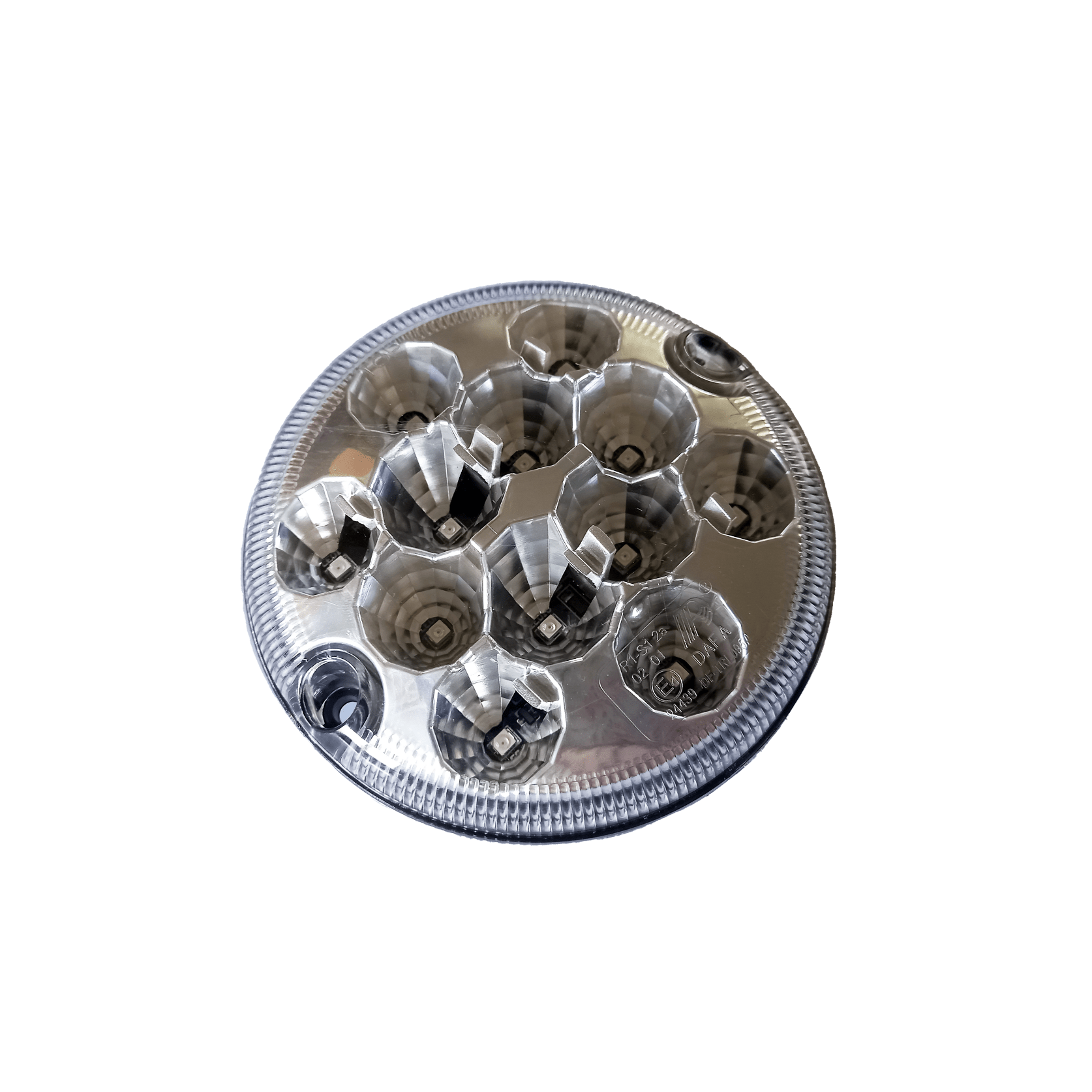 Burquip round 95mm LED kombi combination light for trailers — 4Matt Campers, Western Cape & Cape Town
