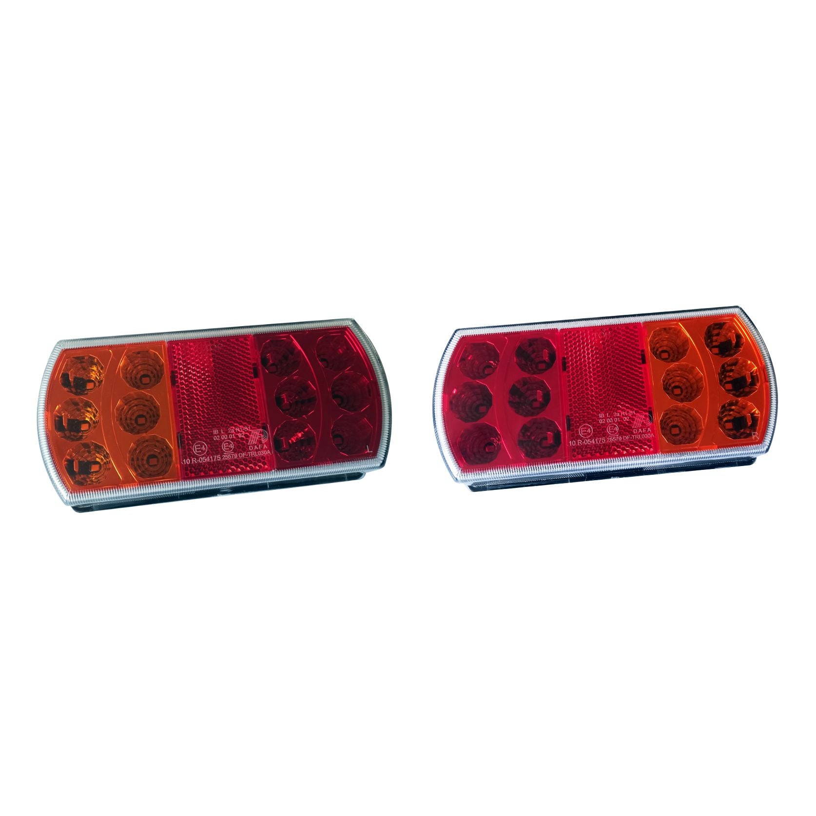 Burquip LED kombi combination light 165x80x35mm, left or right, for trailers — 4Matt Campers, Western Cape & Cape Town