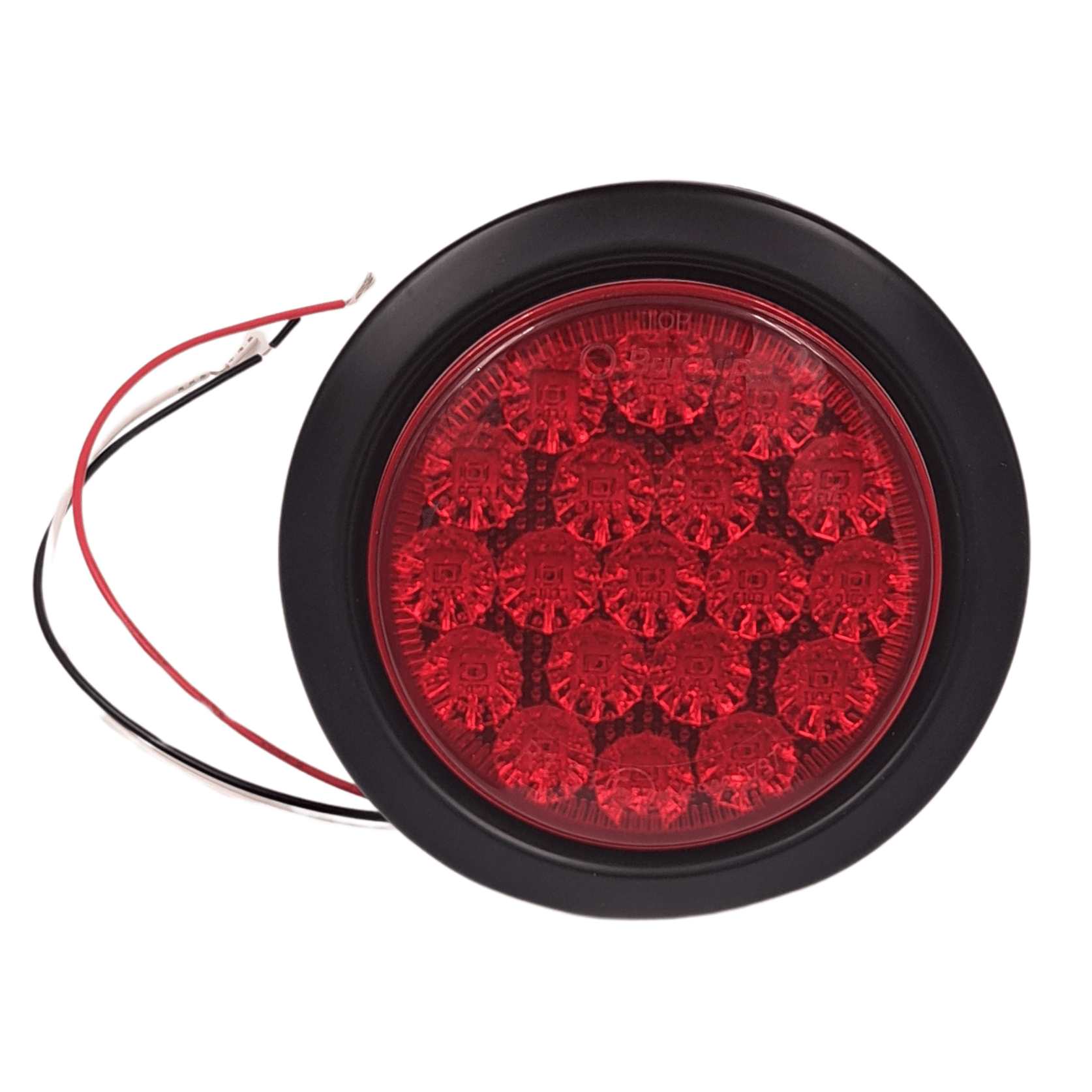 Burquip-branded LED red tail light with gasket for caravans and trailers — 4Matt Campers, Western Cape & Cape Town