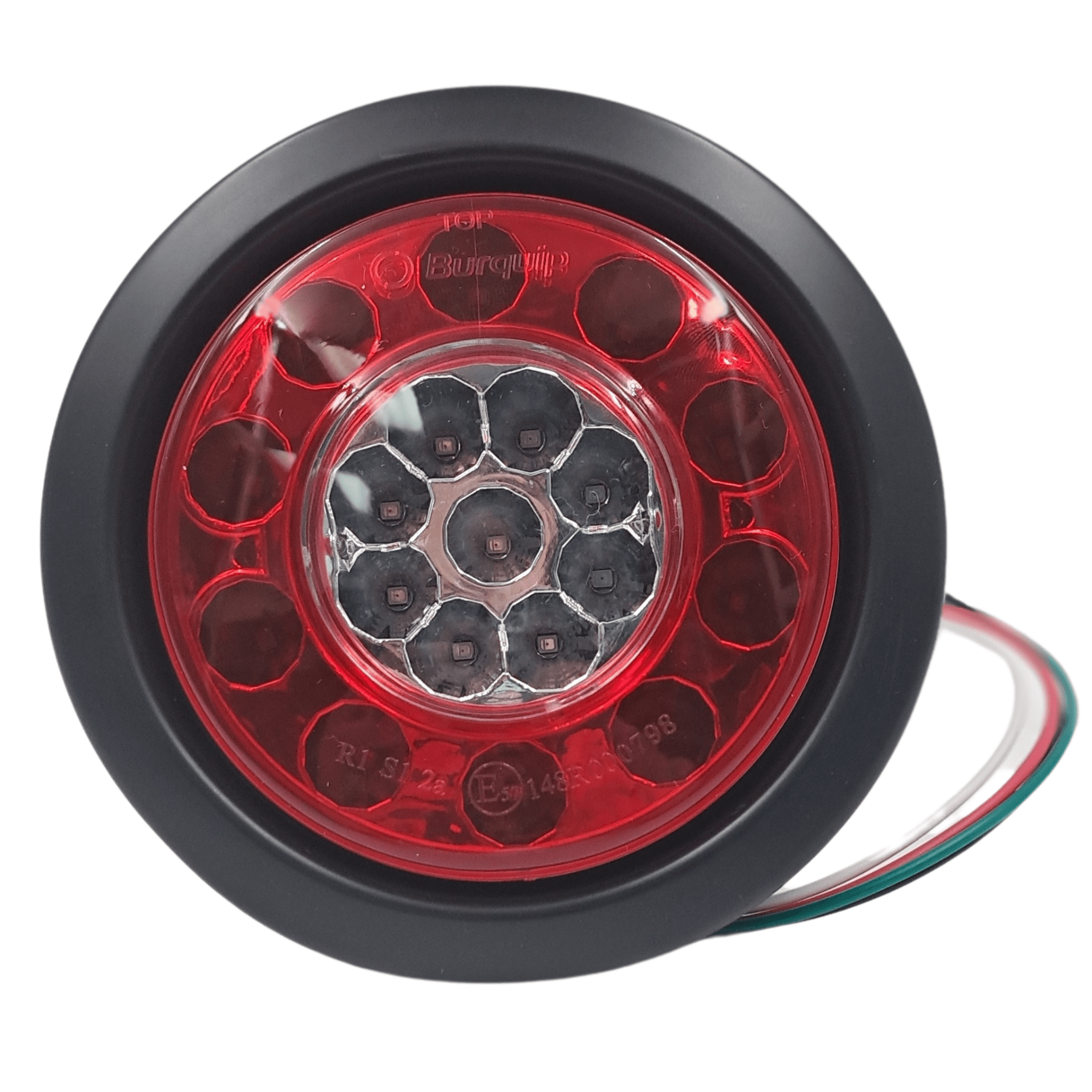 Burquip-branded LED combination tail light for caravans and trailers — 4Matt Campers, Western Cape & Cape Town