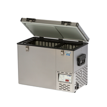 National Luna NL52 Smart fridge part-open view from 4Matt Campers Cape Town