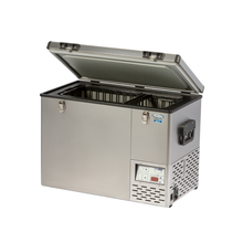 National Luna NL55 Smart fridge part-open view from 4Matt Campers Cape Town