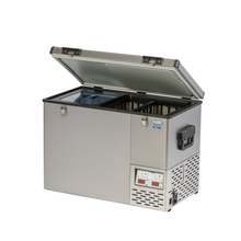 National Luna NL60 Smart Dual fridge open view from 4Matt Campers Cape Town
