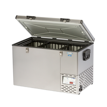 National Luna NL80 Smart fridge part-open view from 4Matt Campers Cape Town