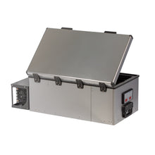 National Luna 60L drawer fridge reverse part-open view from 4Matt Campers