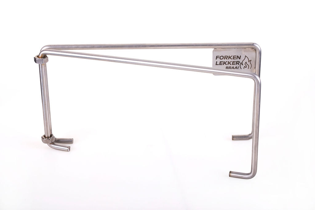 Forken Lekker Braai Folding Grid Stand 150mm – Stainless Steel – image 1