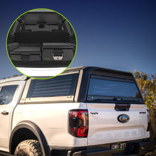Ironman 4x4 RAID Full Glass canopy and Mixed Height LHS drawer combo for the Ford Ranger T6.2 Next Gen and Next Gen Raptor (2023+)