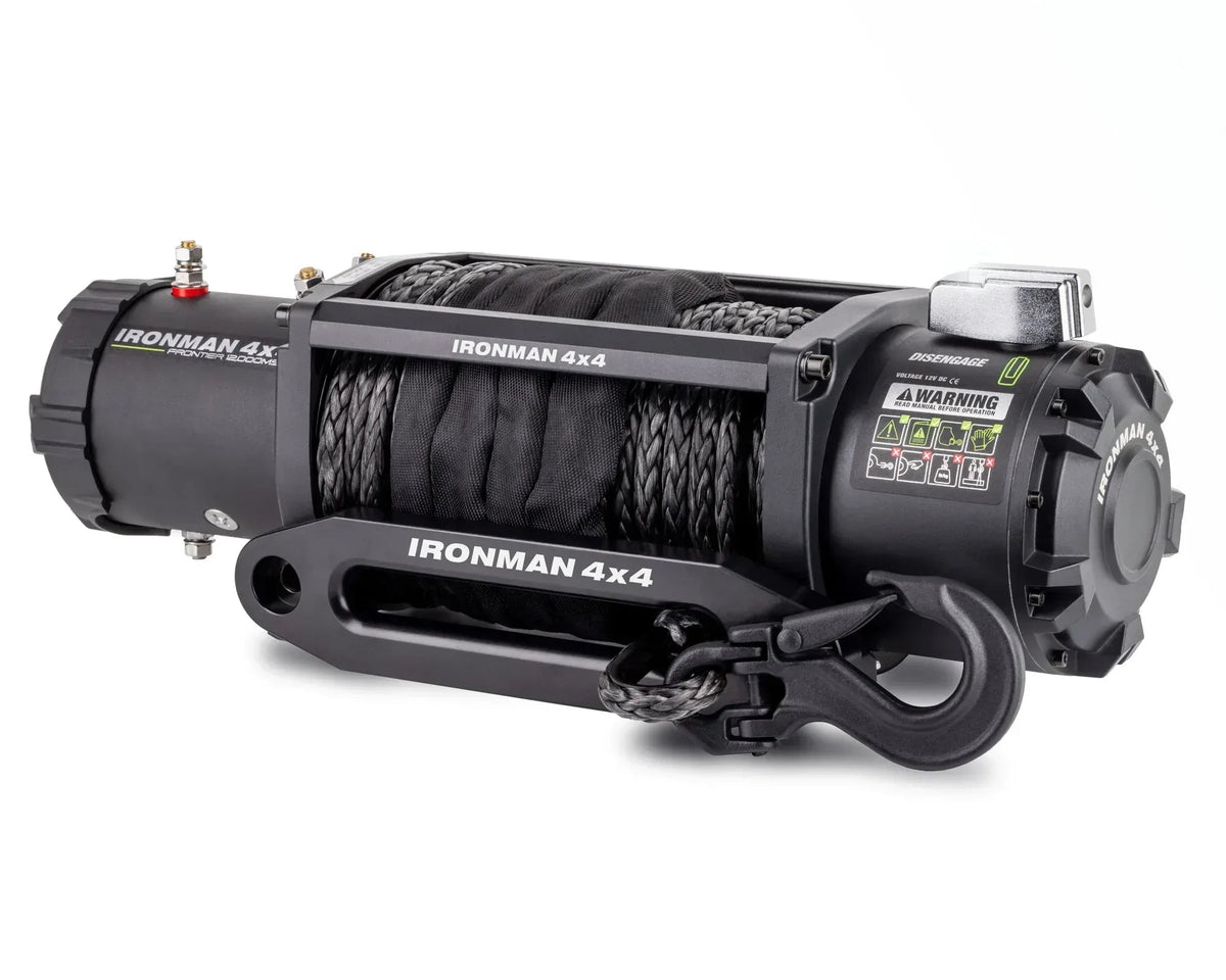 Ironman 4x4 Frontier 12,000lb synthetic rope winch