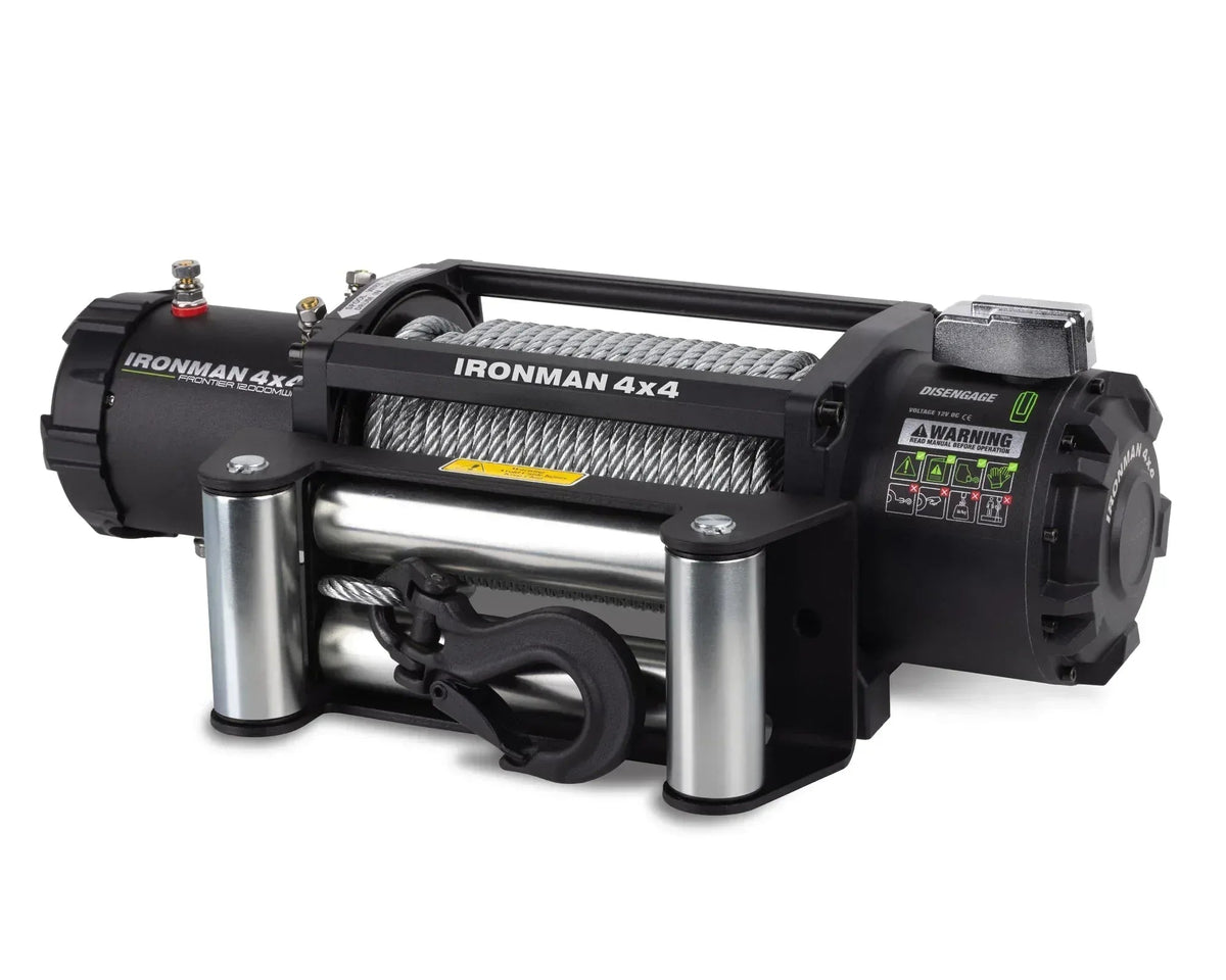Ironman 4x4 Frontier 12,000lb wire rope winch