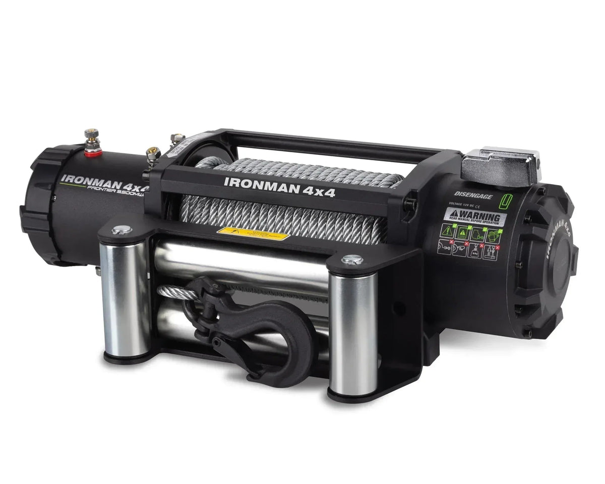 Ironman 4x4 Frontier 9,500lb wire rope winch