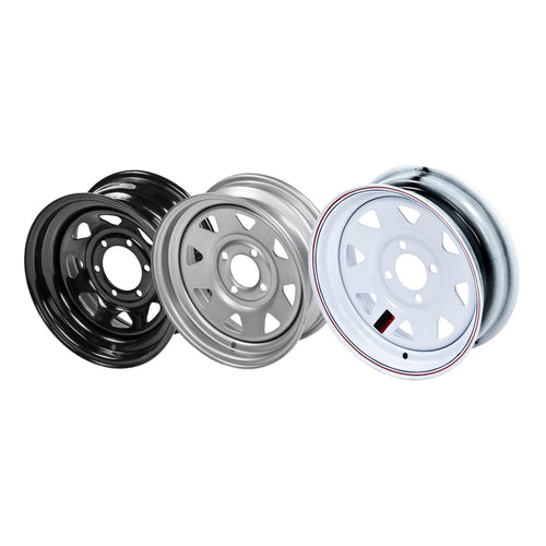 Burquip 16 inch trailer wheel rim 7Jx16 spoked — 4Matt Campers, Western Cape & Cape Town