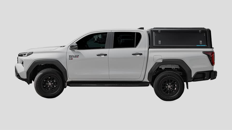 Gomad Canopy — Hilux Travo DC — Solid Side