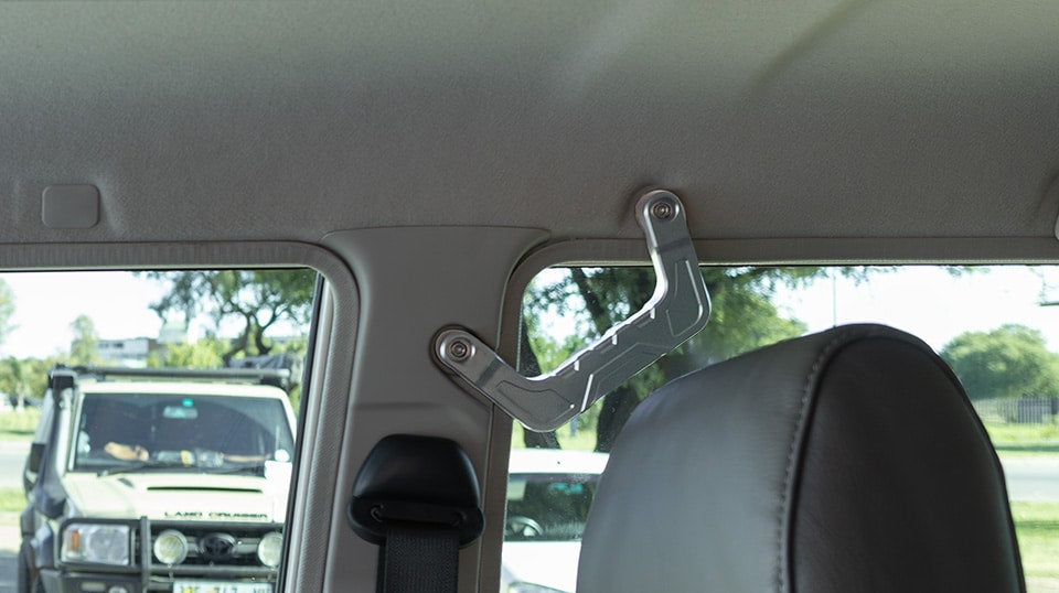 Desert Silver Rear Grab Handle — Toyota Land Cruiser