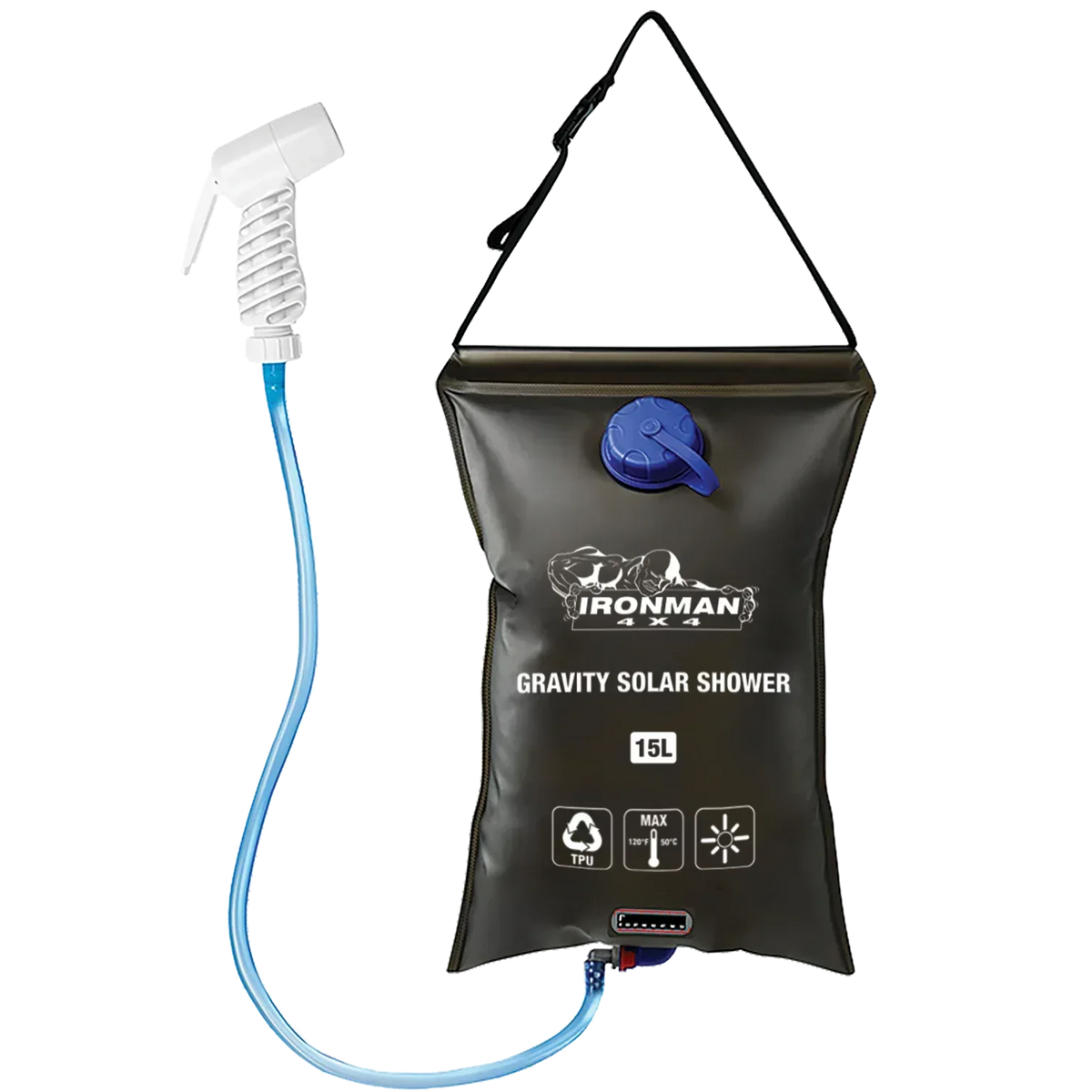Ironman 4x4 Gravity Solar Shower, 15 litre