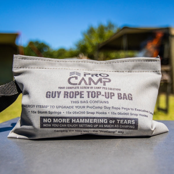 ProCamp Guy Rope Storm Springs Top-Up Bag available from 4Matt Campers in Cape Town
