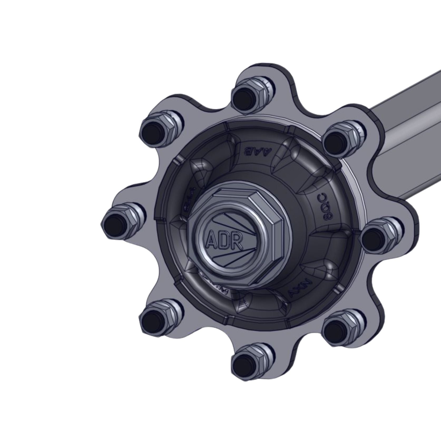 Burquip complete 4000kg ADR unbraked trailer hub — 4Matt Campers, Western Cape & Cape Town