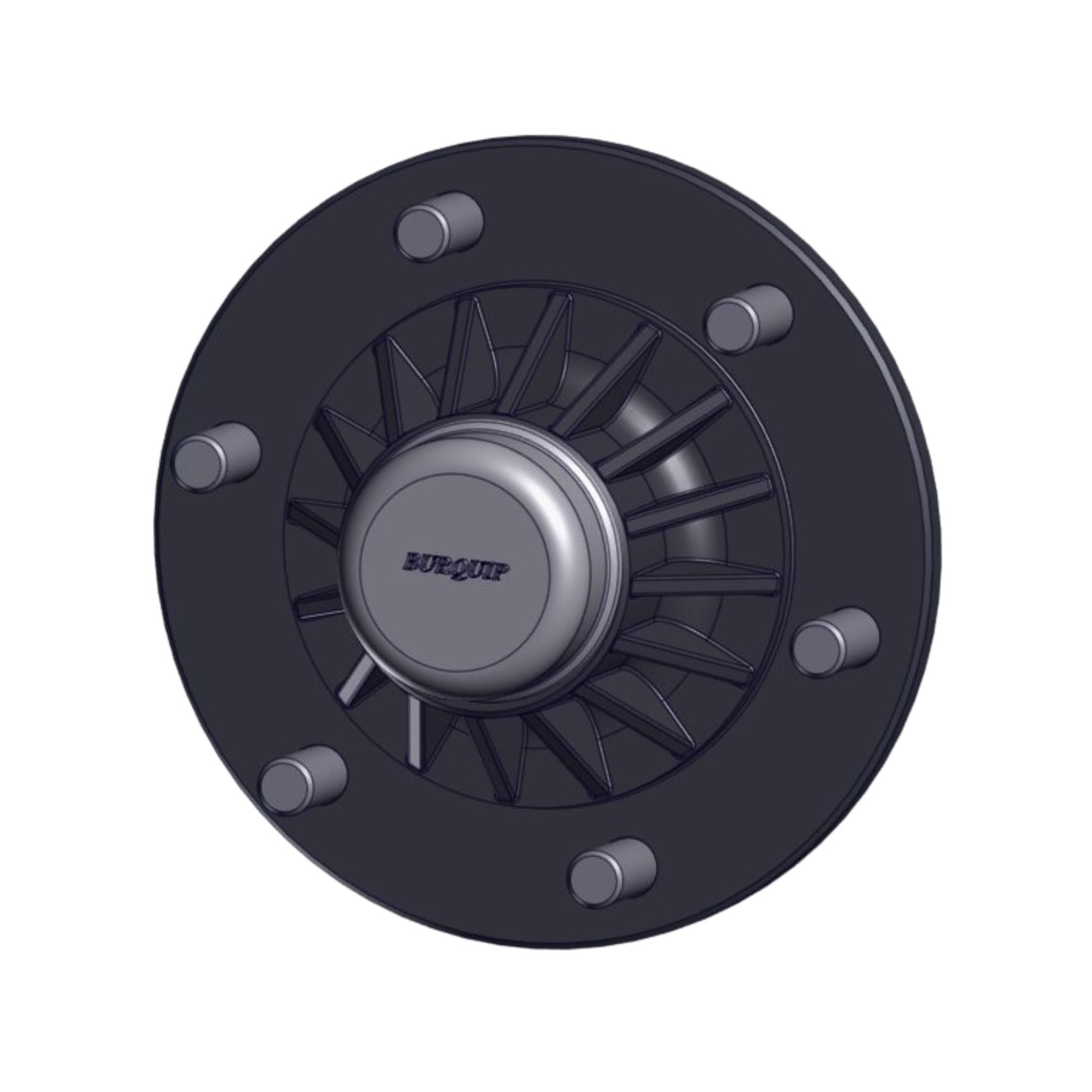 Burquip complete 4000kg heavy-duty unbraked trailer hub — 4Matt Campers, Western Cape & Cape Town