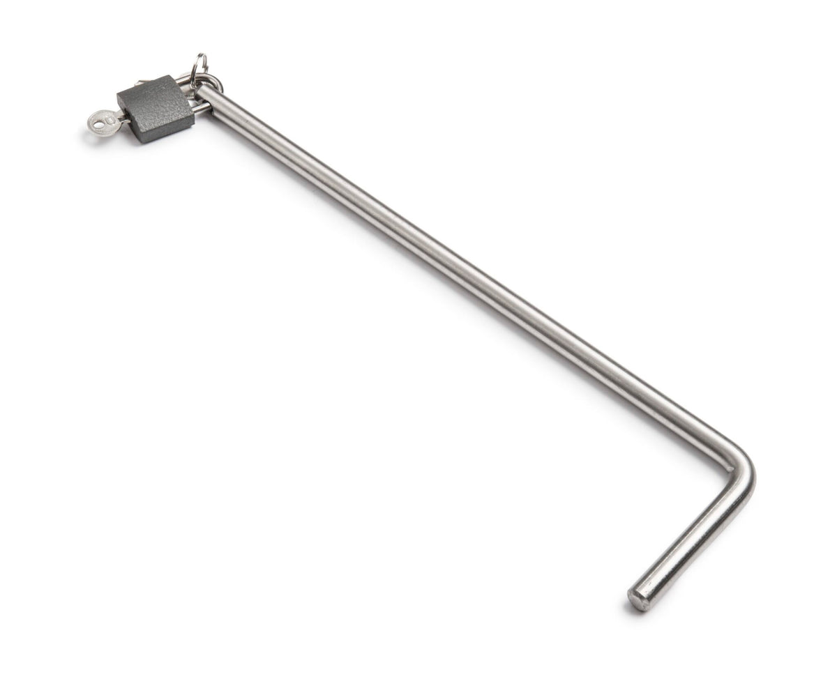 Holdfast L-Rod 10mm and pad lock for a bike carrier