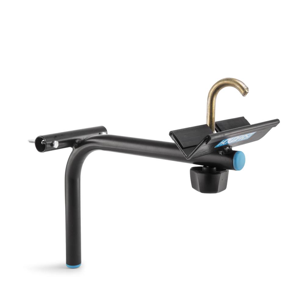 Holdfast wall bracket holding one bike horizontally