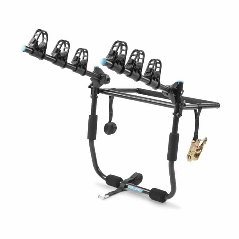 Holdfast Wheelie 3-Bike Carrier mounted on a spare wheel