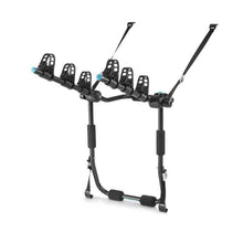 Holdfast Boot Mounted 3-Bike Carrier attached to a hatchback rear door