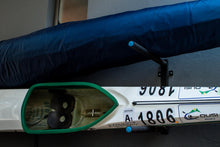 Holdfast Canoe/Surfski wall storage rack holding two boats, photo 4