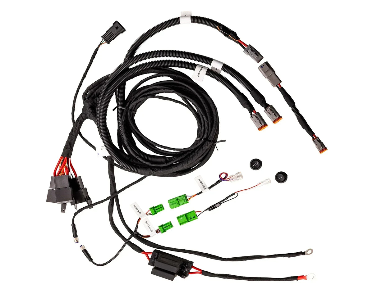 Ironman 4x4 9 inch driving light wiring loom IDLWL002