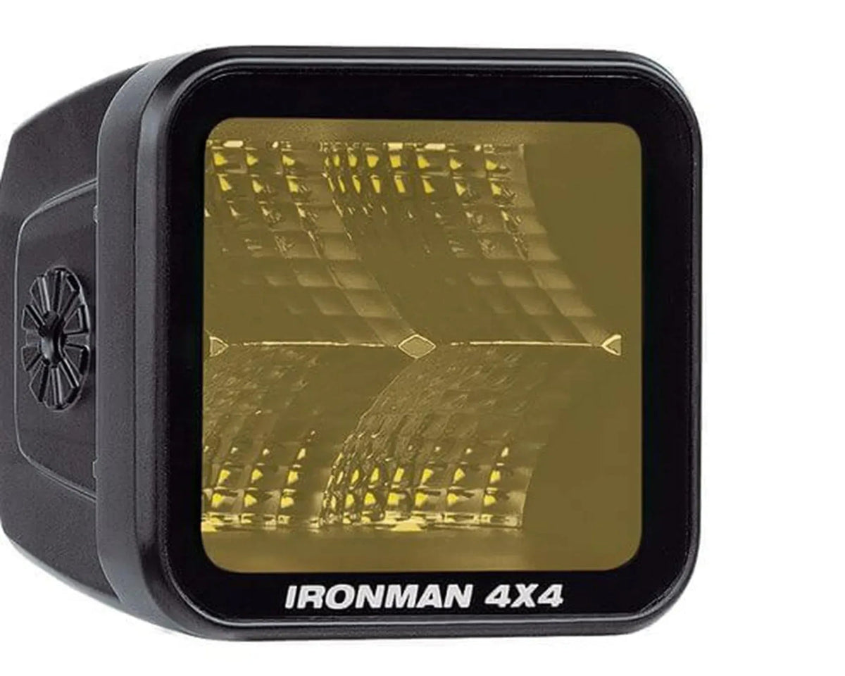 Ironman 4x4 Bright 40W amber LED cube light