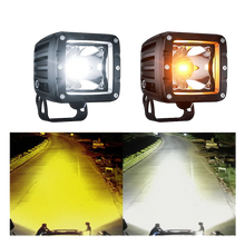 Flex dual colour LED pod lights, white and amber