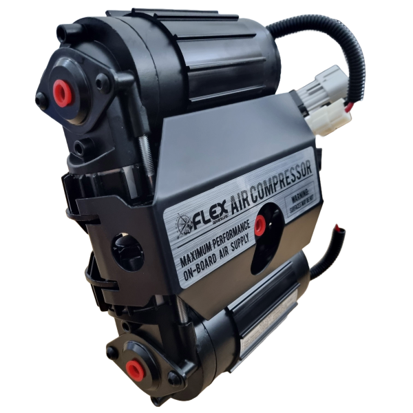 Flex twin 12V air compressor kit