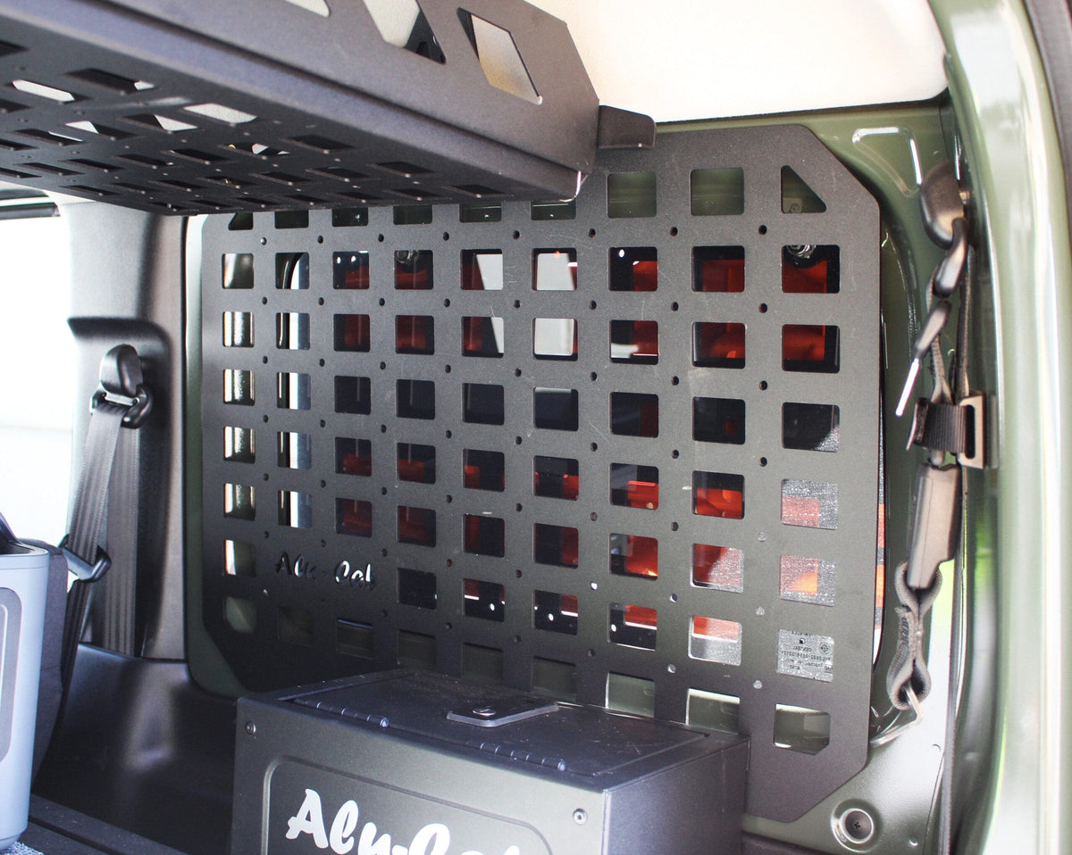 Alu-Cab Jimny Interior Molle Plate for the left hand side of the cabin