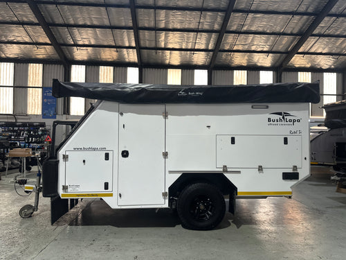 2023 Bush Lapa Baobab 3i off-road caravan for sale at 4Matt Campers, Cape Town – exterior view
