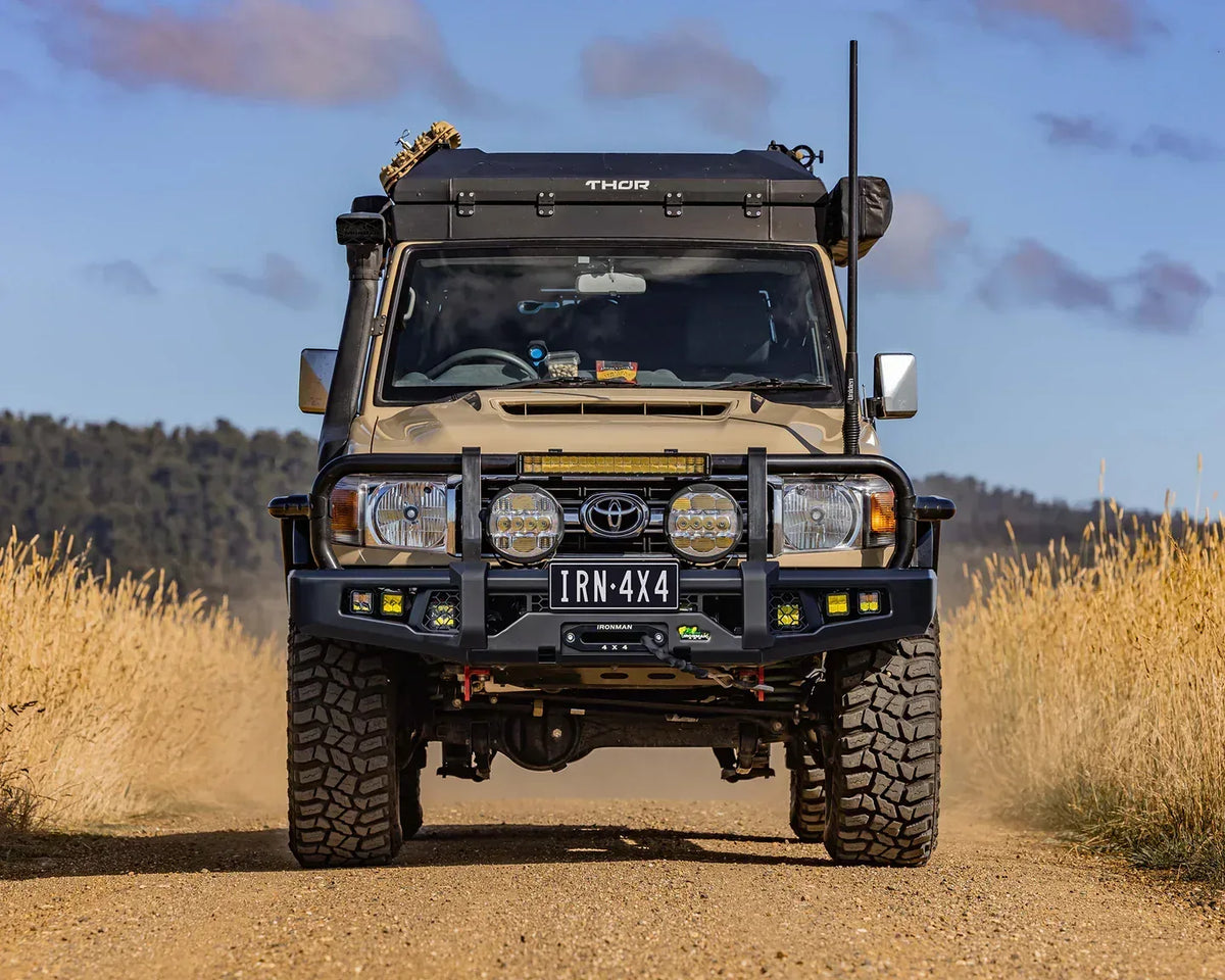 Ironman 4x4 APEX bull bar for the Toyota Land Cruiser 76 Station Wagon and Land Cruiser 79 Pick-up (2007-2023)