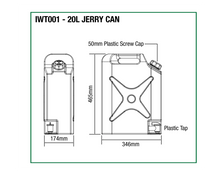 Ironman 4x4 20L Water Tank, jerry can with tap, photo 2