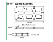 Ironman 4x4 50L Low Height flat water tank, photo 2