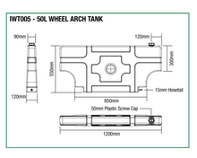 Ironman 4x4 50L Upright Water Tank for wheel arches, photo 2