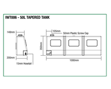 Ironman 4x4 50L Taper water tank, photo 2