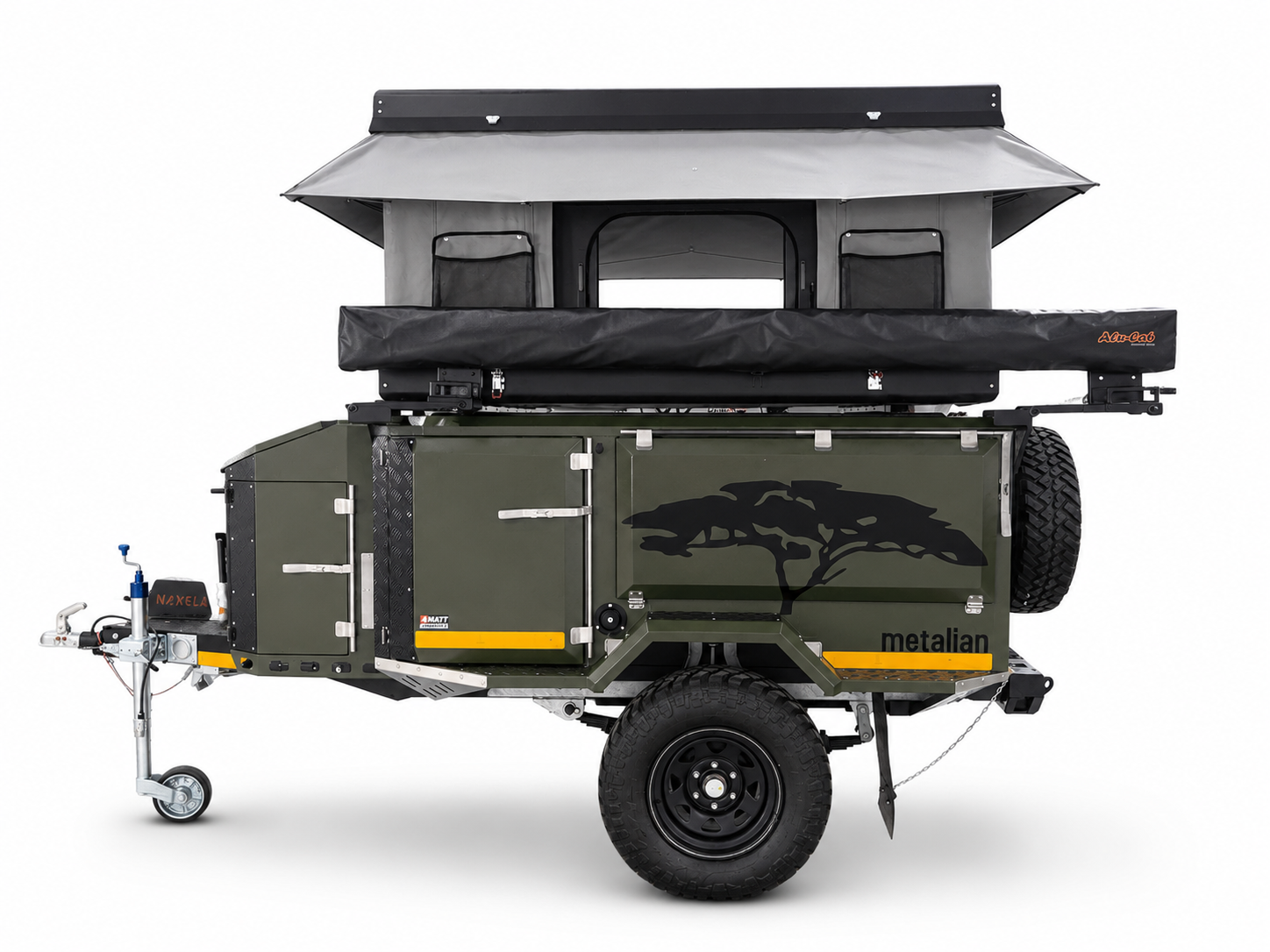 Metalian Maxi storage and camping setup from 4Matt Campers