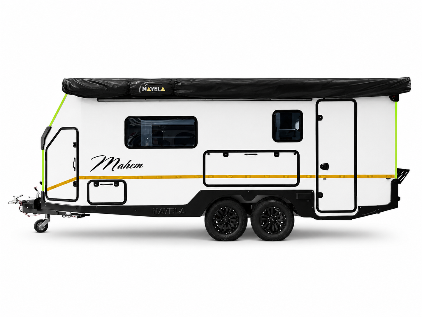 Nayela Mahem off-road caravan available from 4Matt Campers in Cape Town