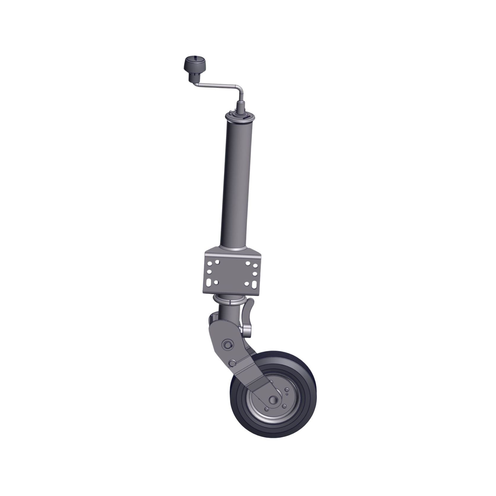 Burquip swivel jockey wheel 250kg for trailers and caravans — 4Matt Campers, Western Cape & Cape Town