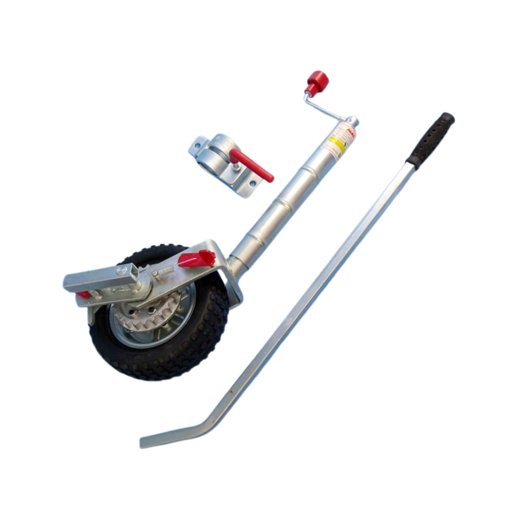 Burquip 48mm ratchet jockey wheel for easy lifting — 4Matt Campers, Western Cape & Cape Town