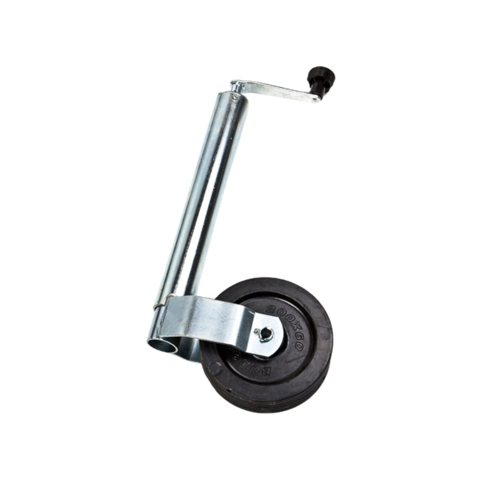 Burquip 60mm jockey wheel with 8-inch wheel for heavier trailers — 4Matt Campers, Western Cape & Cape Town