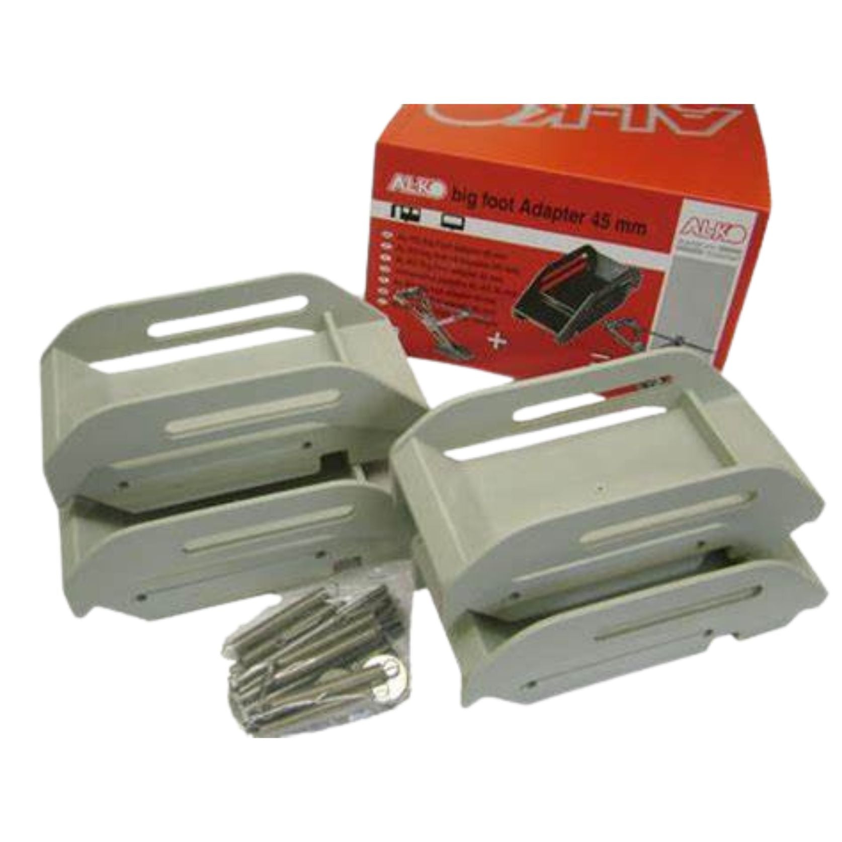 Burquip Big Foot adaptor set for caravan corner steadies — 4Matt Campers, Western Cape & Cape Town