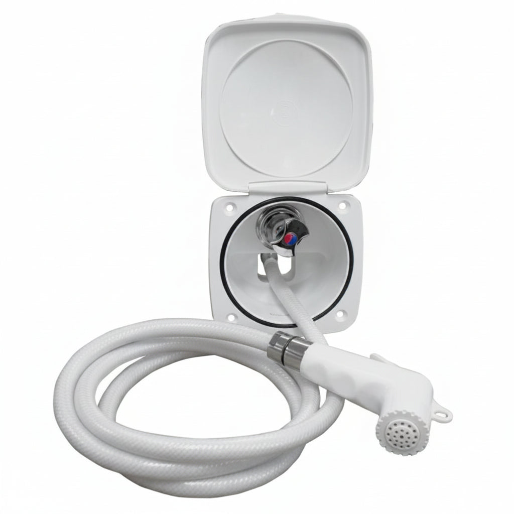 Aravon Kit 04 extendable outdoor faucet with lockable lid